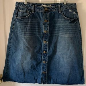 Main Street Exchange “Hilda” Skirt Denim Wash